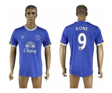 Everton #9 Kone Home Soccer Club Jersey1