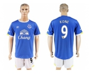 Everton #9 Kone Home Soccer Club Jersey