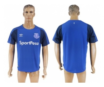 Everton Blank Home Soccer Club Jersey1