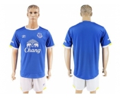 Everton Blank Home Soccer Club Jersey2