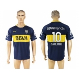 Boca Juniors #10 Carlitos Home Soccer Club Jersey1