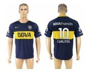 Boca Juniors #10 Carlitos Home Soccer Club Jersey1