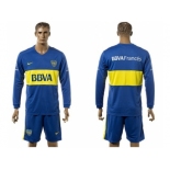 Boca Juniors Blank Home Long Sleeves Soccer Club Jersey