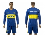 Boca Juniors Blank Home Long Sleeves Soccer Club Jersey