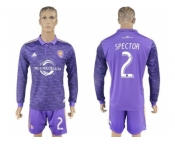 Orlando City SC #2 Spector Home Long Sleeves Soccer Club Jersey