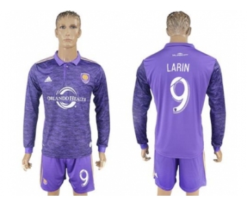 Orlando City SC #9 Larin Home Long Sleeves Soccer Club Jersey