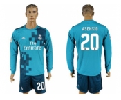 Real Madrid #20 Asensio Sec Away Long Sleeves Soccer Club Jersey