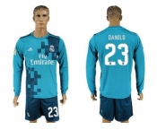 Real Madrid #23 Danilo Sec Away Long Sleeves Soccer Club Jersey