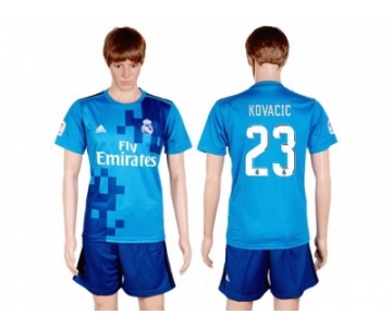 Real Madrid #23 Kovacic Sec Away Soccer Club Jersey