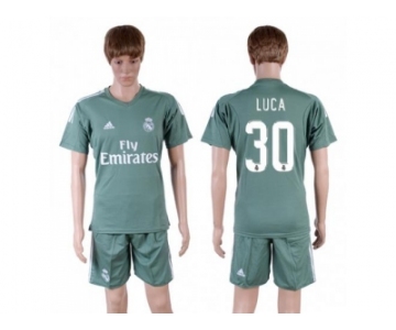 Real Madrid #30 Luca Green Goalkeeper Soccer Club Jersey