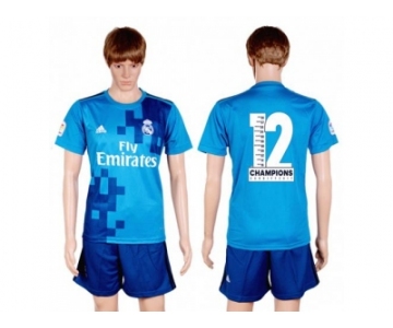 Real Madrid Blank Champions Away Soccer Club Jersey