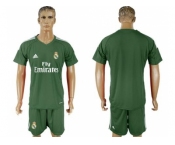 Real Madrid Blank Green Goalkeeper Soccer Club Jersey