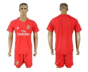 Real Madrid Blank Red Goalkeeper Soccer Club Jersey