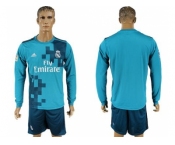 Real Madrid Blank Sec Away Long Sleeves Soccer Club Jersey