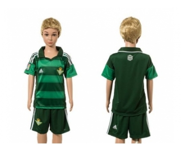 Real Betis Blank Away Kid Soccer Club Jersey