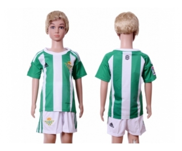 Real Betis Blank Home Kid Soccer Club Jersey