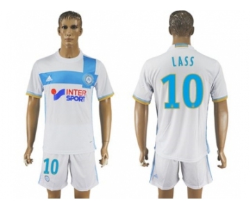 Marseille #10 Lass Home Soccer Club Jersey1