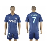 Marseille #7 Ocampos Away Soccer Club Jersey2