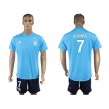 Marseille #7 Ocampos Away Soccer Club Jersey