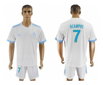 Marseille #7 Ocampos Home Soccer Club Jersey