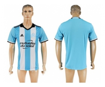 Marseille Blank Sec Away Soccer Club Jersey1