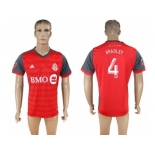 Toronto FC #4 Bradley Home Soccer Club Jersey1