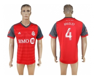 Toronto FC #4 Bradley Home Soccer Club Jersey1