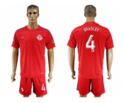 Toronto FC #4 Bradley Home Soccer Club Jersey2