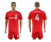 Toronto FC #4 Bradley Home Soccer Club Jersey3