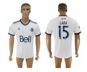 Vancouver Whitecaps FC #15 Laba Home Soccer Club Jersey