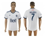 Vancouver Whitecaps FC #7 Bolanos Home Soccer Club Jersey