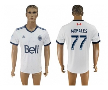 Vancouver Whitecaps FC #77 Morales Home Soccer Club Jersey