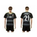 Wales #21 Ward Black Away Soccer Club Jersey