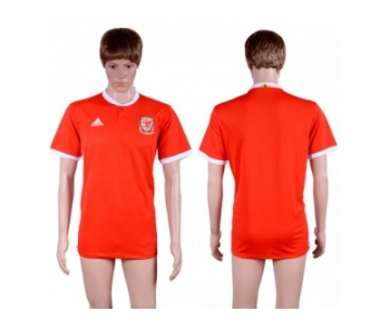 Wales Blank Red Home Soccer Country Jersey