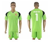 Sevilla #1 Sergio Rico Green Goalkeeper Soccer Club Jersey