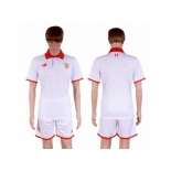 Sevilla Blank Home Soccer Club Jersey1