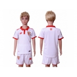 Sevilla Blank Home Kid Soccer Club Jersey