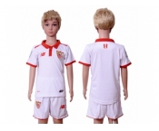 Sevilla Blank Home Kid Soccer Club Jersey