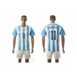 Argentina #11 M.Rodriguez Home Soccer Country Jersey