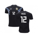 Argentina #12 Nahuel Away Soccer Country Jersey