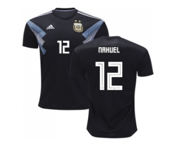 Argentina #12 Nahuel Away Soccer Country Jersey