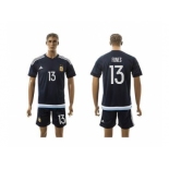 Argentina #13 Funes Away Soccer Country Jersey