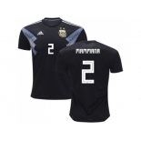 Argentina #2 Mammana Away Soccer Country Jersey