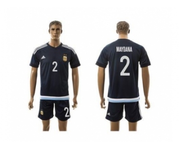 Argentina #2 Maydana Away Soccer Country Jersey