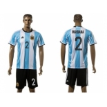 Argentina #2 Maydana Home Soccer Country Jersey