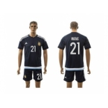 Argentina #21 Matias Away Soccer Country Jersey