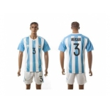 Argentina #3 Mercado Home Soccer Country Jersey1