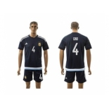 Argentina #4 Gino Away Soccer Country Jersey