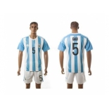 Argentina #5 Gago Home Soccer Country Jersey1