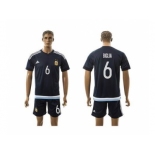 Argentina #6 Biglia Away Soccer Country Jersey